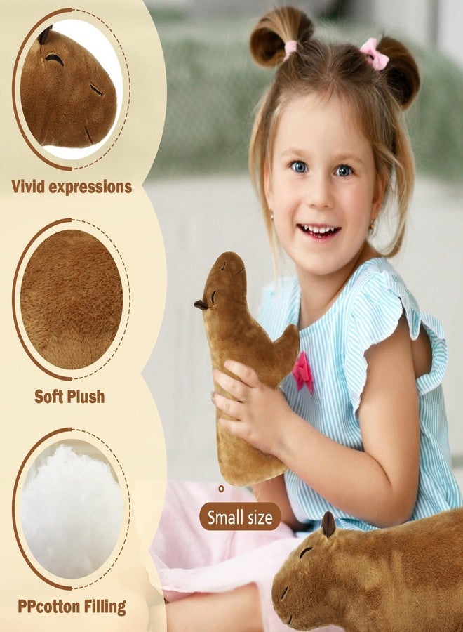 EVOLVEOVER Capybara Plush Toy, Stuffed Capybara Gifts (7.8 inches) - Image 3